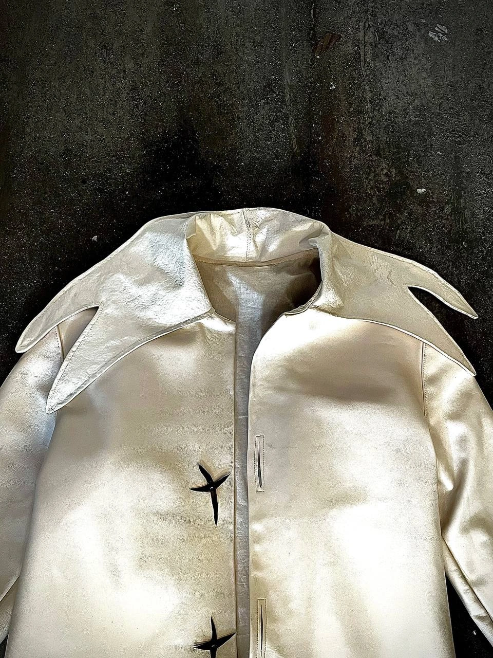 Leather Trench Coat «The Process of Becoming Samson», image 10